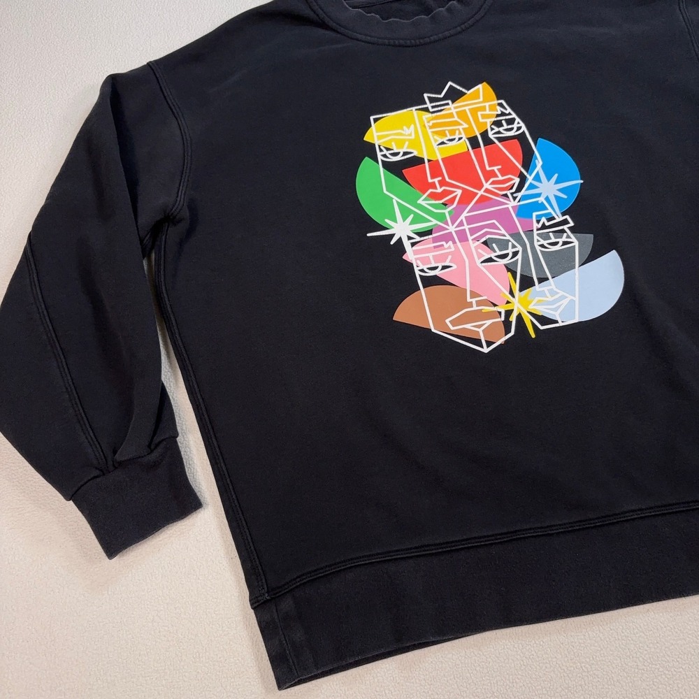Lululemon Perfectly Oversized Sweatshirt Women's S/M* Black Pride Graphic‎ Logo - Picture 5 of 12